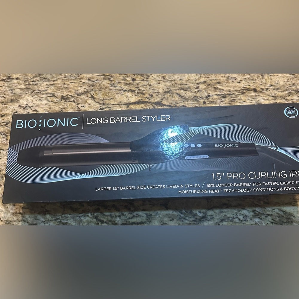 Bio Ionic 1.5" Long Barrel Styler Pro Curling Iron